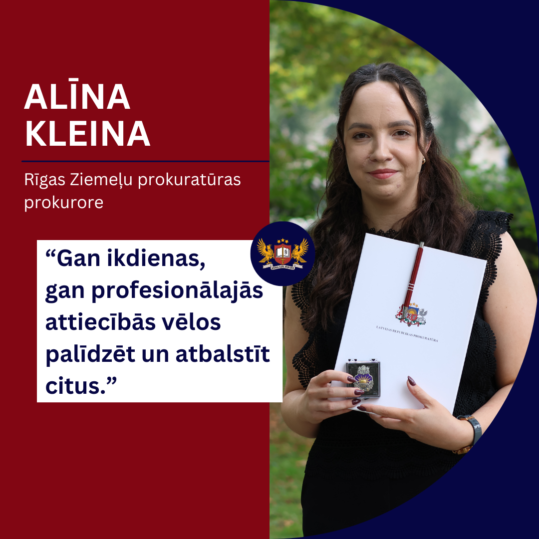 Prokurora portrets – Alīna Kleina, Rīgas Ziemeļu prokuratūras prokurore