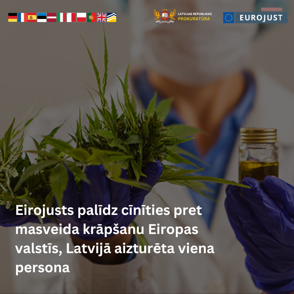 Eirojusts palīdz cīnīties pret masveida krāpšanu Eiropas valstīs, Latvijā aizturēta viena persona