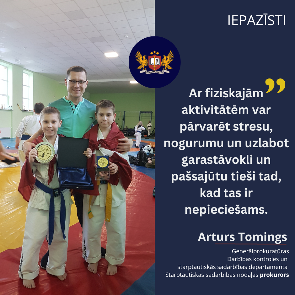A. Tomings: sports man ir kā dzīvesstils