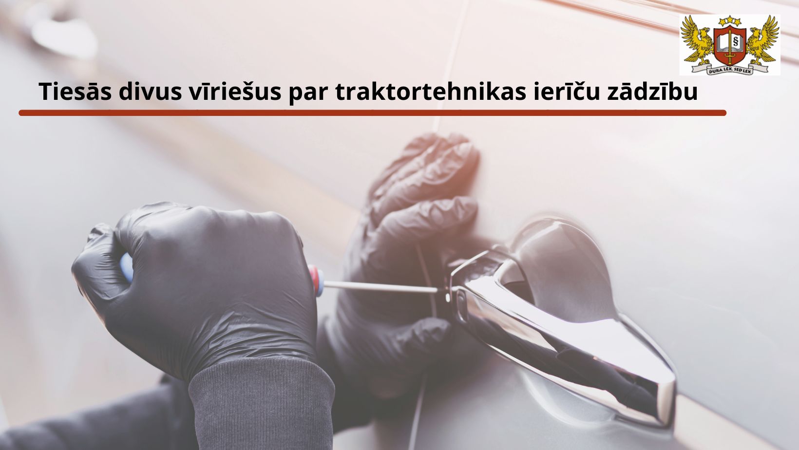 Par traktortehnikas ierīču zādzību 171 280 eiro apmērā tiesās divus vīriešus