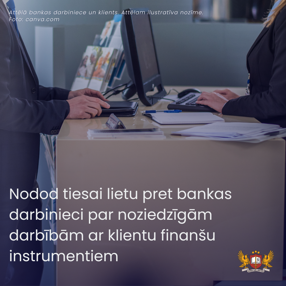 Nodod tiesai lietu pret bankas darbinieci par noziedzīgām darbībām ar klientu finanšu instrumentiem