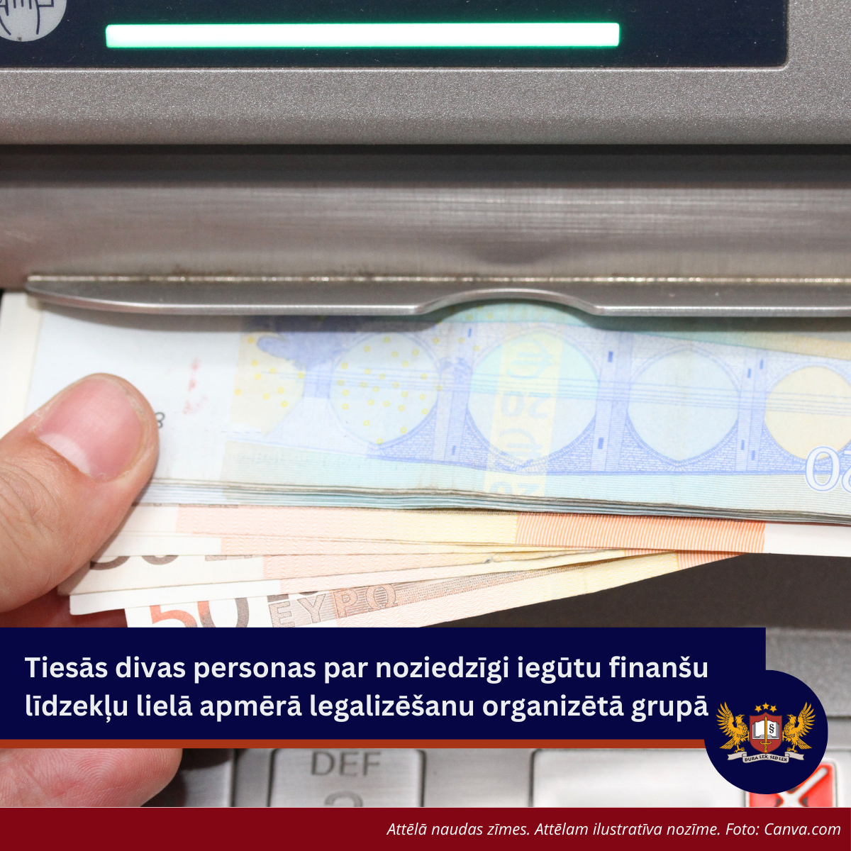 Tiesās divas personas par noziedzīgi iegūtu finanšu līdzekļu lielā apmērā legalizēšanu organizētā grupā