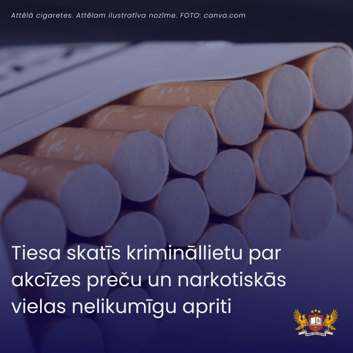 Tiesa skatīs krimināllietu par akcīzes preču un narkotiskās vielas nelikumīgu apriti