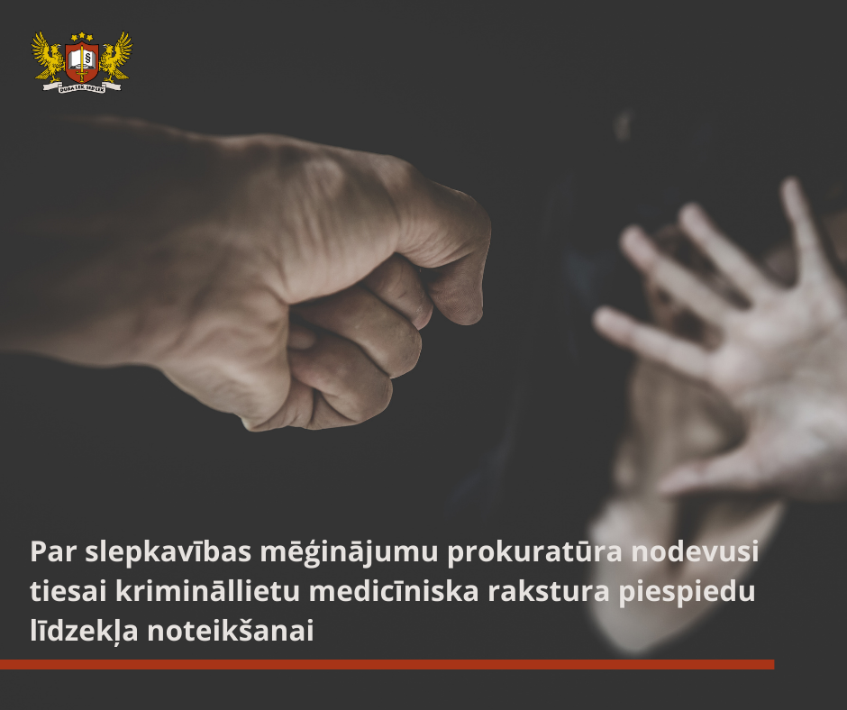 Par slepkavības mēģinājumu prokuratūra nodevusi tiesai krimināllietu medicīniska rakstura piespiedu līdzekļa noteikšanai