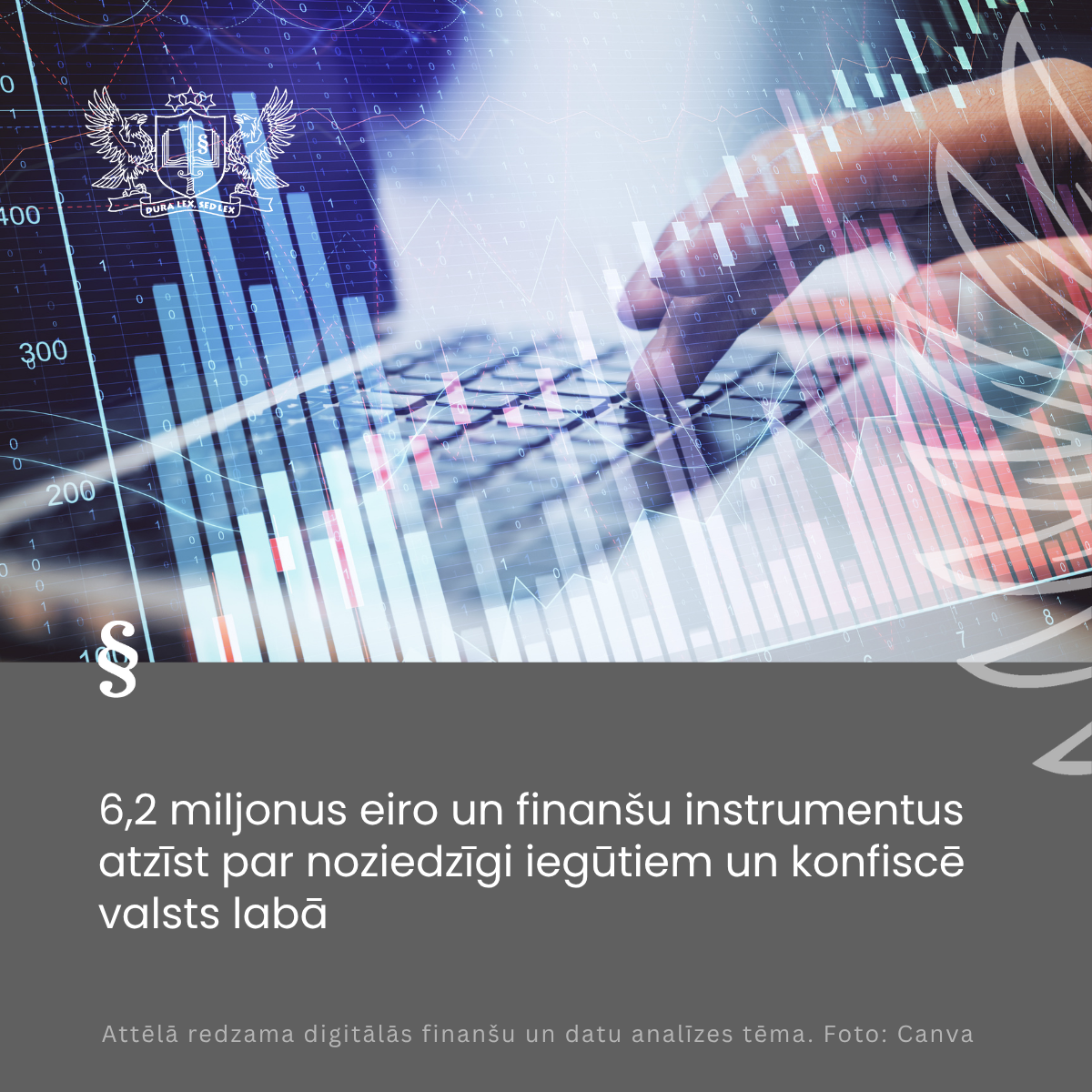 Attēls: 6,2 miljonus eiro un finanšu instrumentus atzīst par noziedzīgi iegūtiem un konfiscē valsts labā