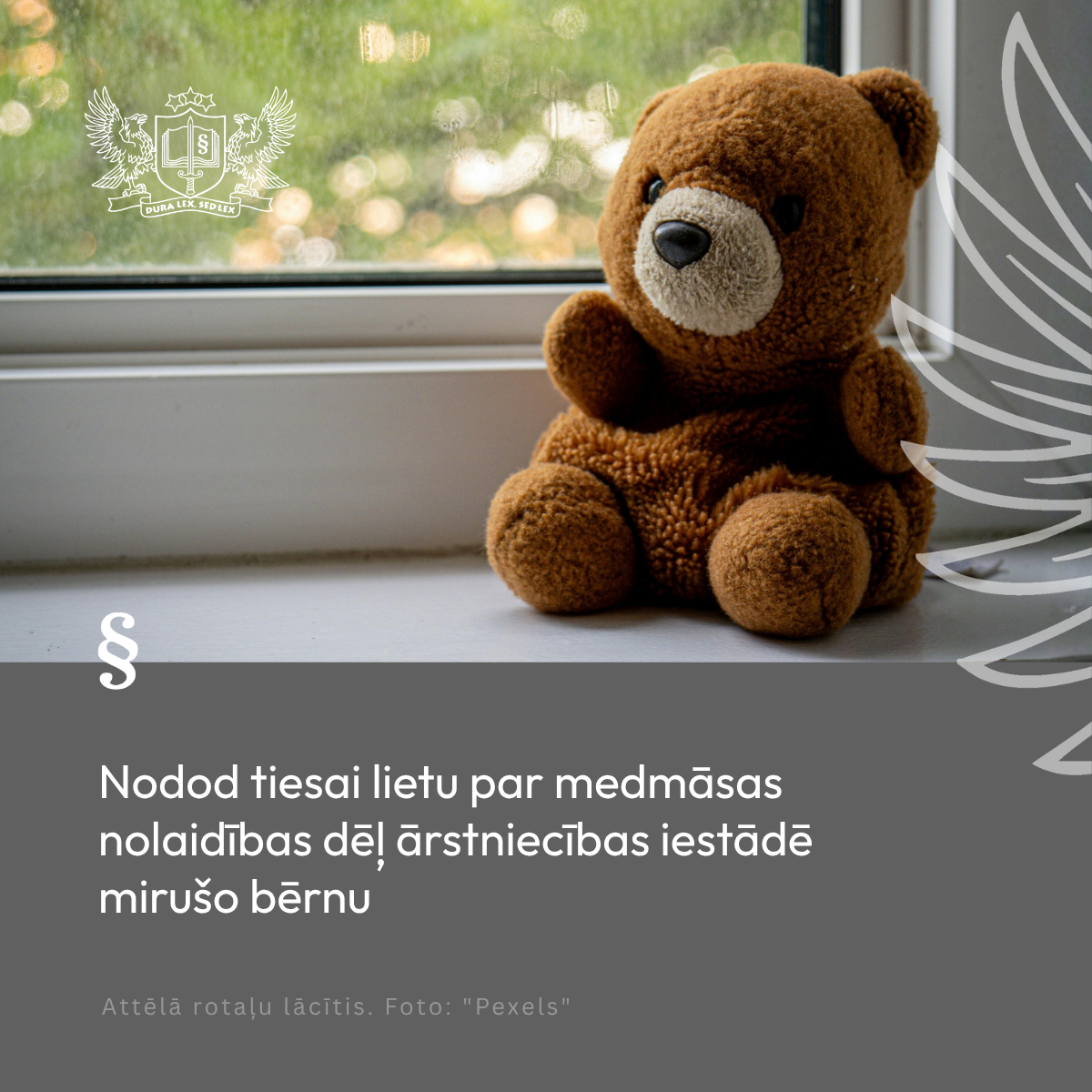 Attēls: Nodod tiesai lietu par medmāsas nolaidības dēļ ārstniecības iestādē mirušo bērnu