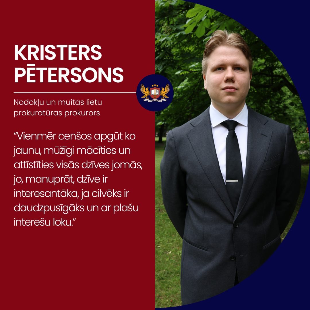 Prokurora portrets: Kristers Pētersons, Nodokļu un muitas lietu prokuratūras prokurors