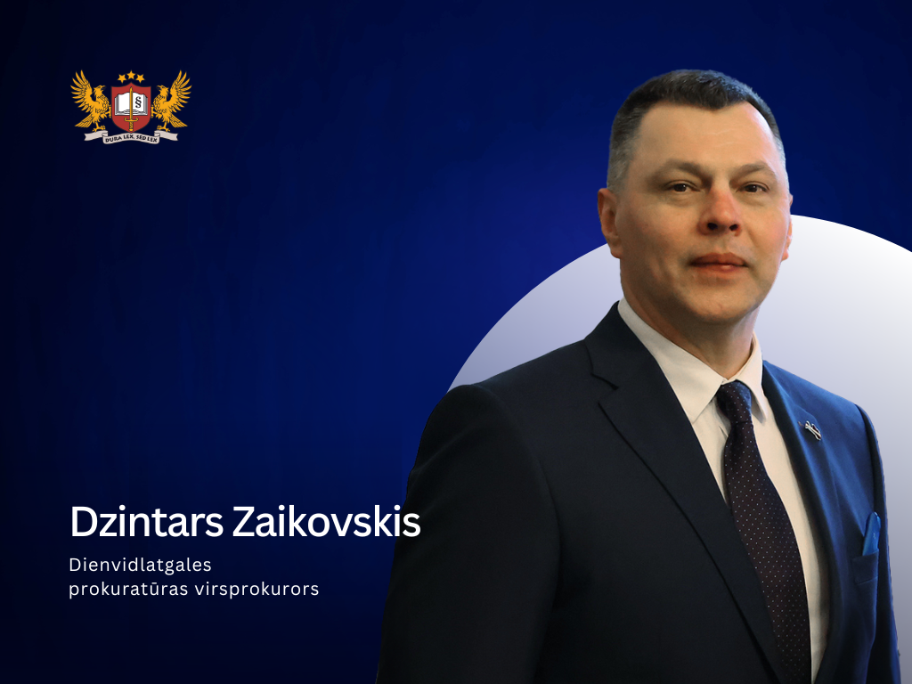 Par Dienvidlatgales prokuratūras virsprokuroru iecelts Dzintars Zaikovskis