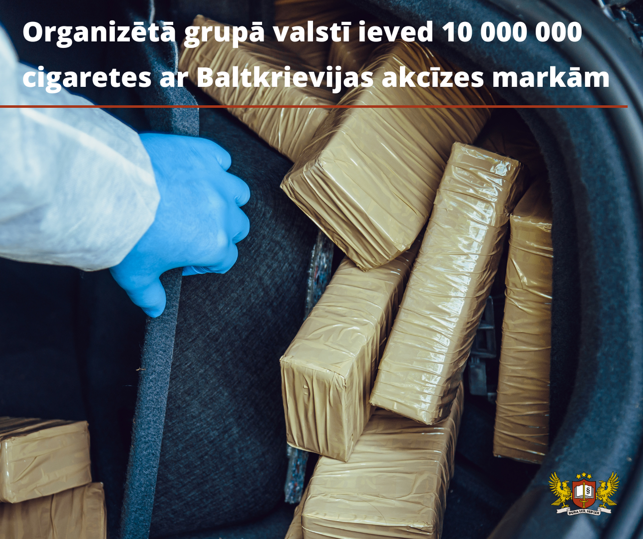 Tiesās organizētu grupu par cigarešu kontrabandu 