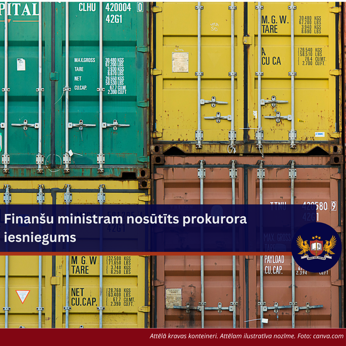 Finanšu ministram nosūtīts prokurora iesniegums