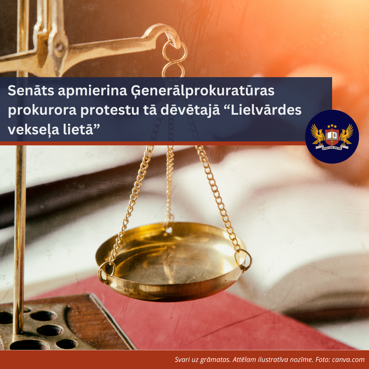 Senāts apmierina Ģenerālprokuratūras prokurora protestu  tā dēvētajā “Lielvārdes vekseļa lietā”