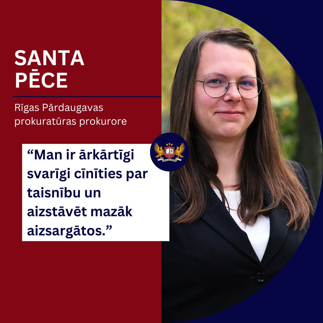 Prokurora portrets – Santa Pēce, Rīgas Pārdaugavas prokuratūra