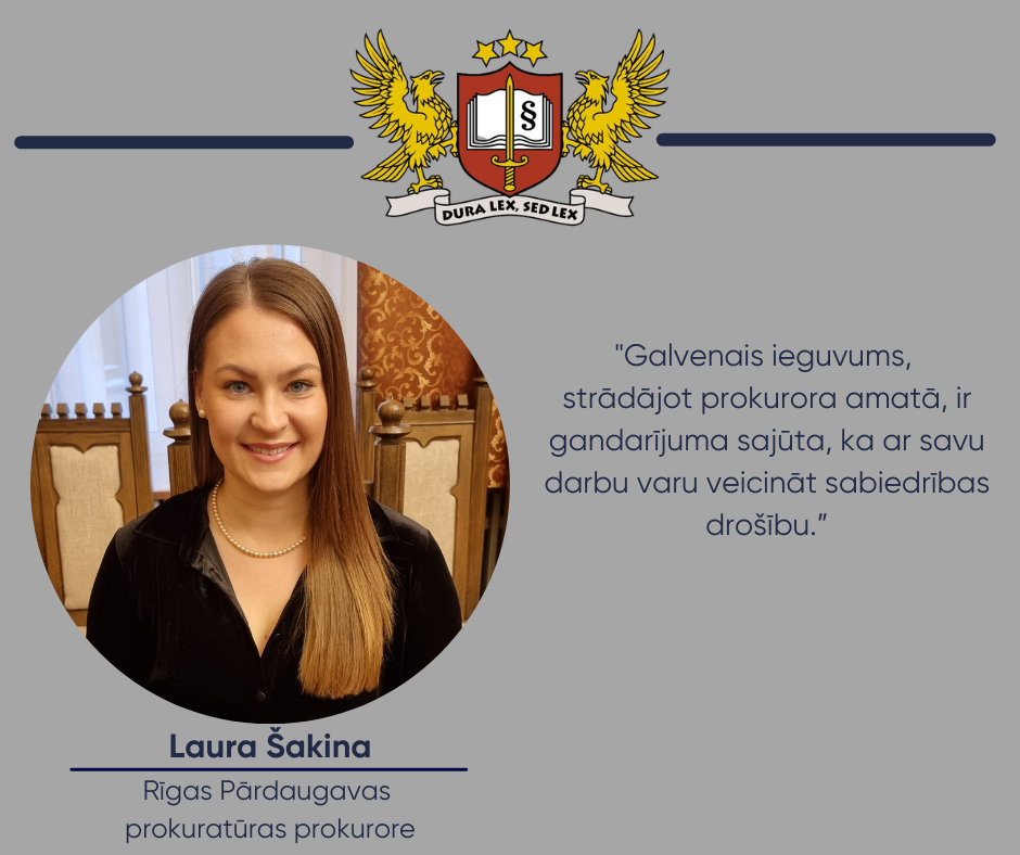 Prokurora portrets - Rīgas Pārdaugavas prokuratūras prokurore Laura Šakina