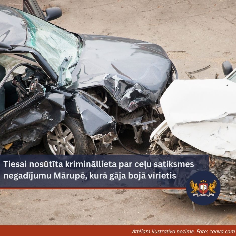 Krimināllieta par ceļu satiksmes negadījumu Mārupē, kurā gāja bojā vīrietis, nosūtīta tiesai